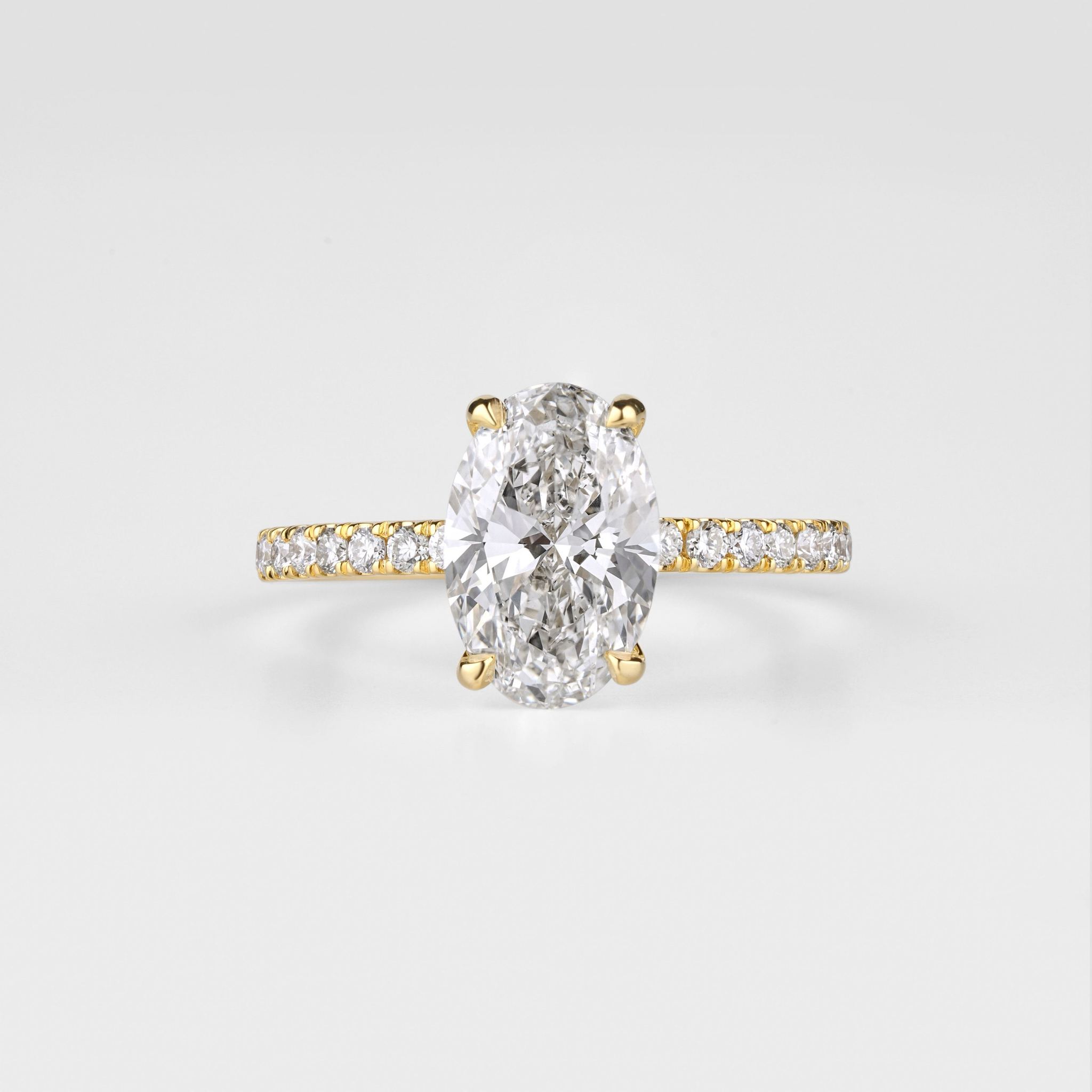 Anillo de compromiso Julieta. Anillo de compromiso solitario en oro