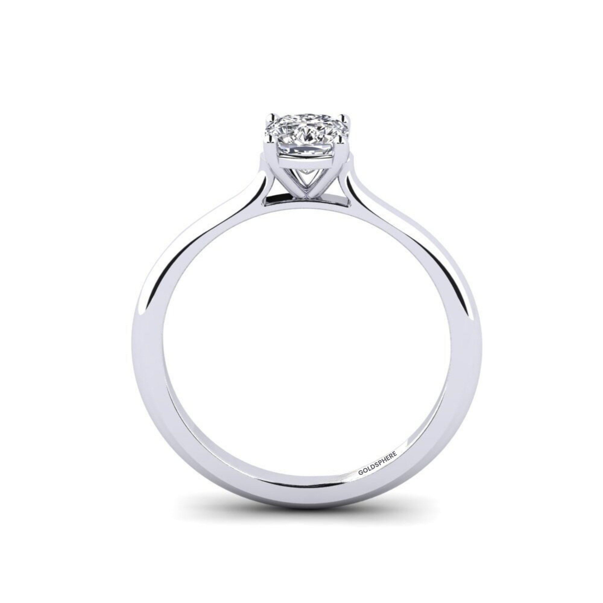 Anillo de compromiso Verona en Oro blanco con Diamante de laboratorio