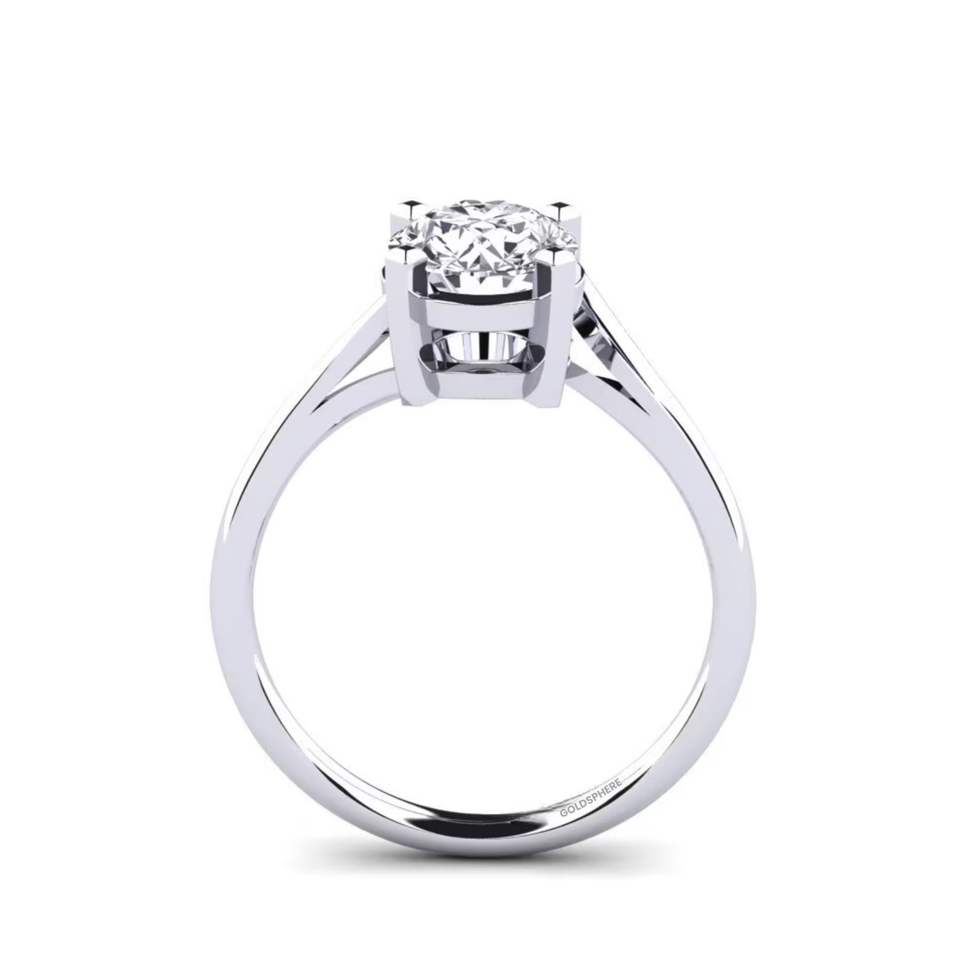 Anillo de compromiso Amalfy en Oro blanco con Diamante de laboratorio