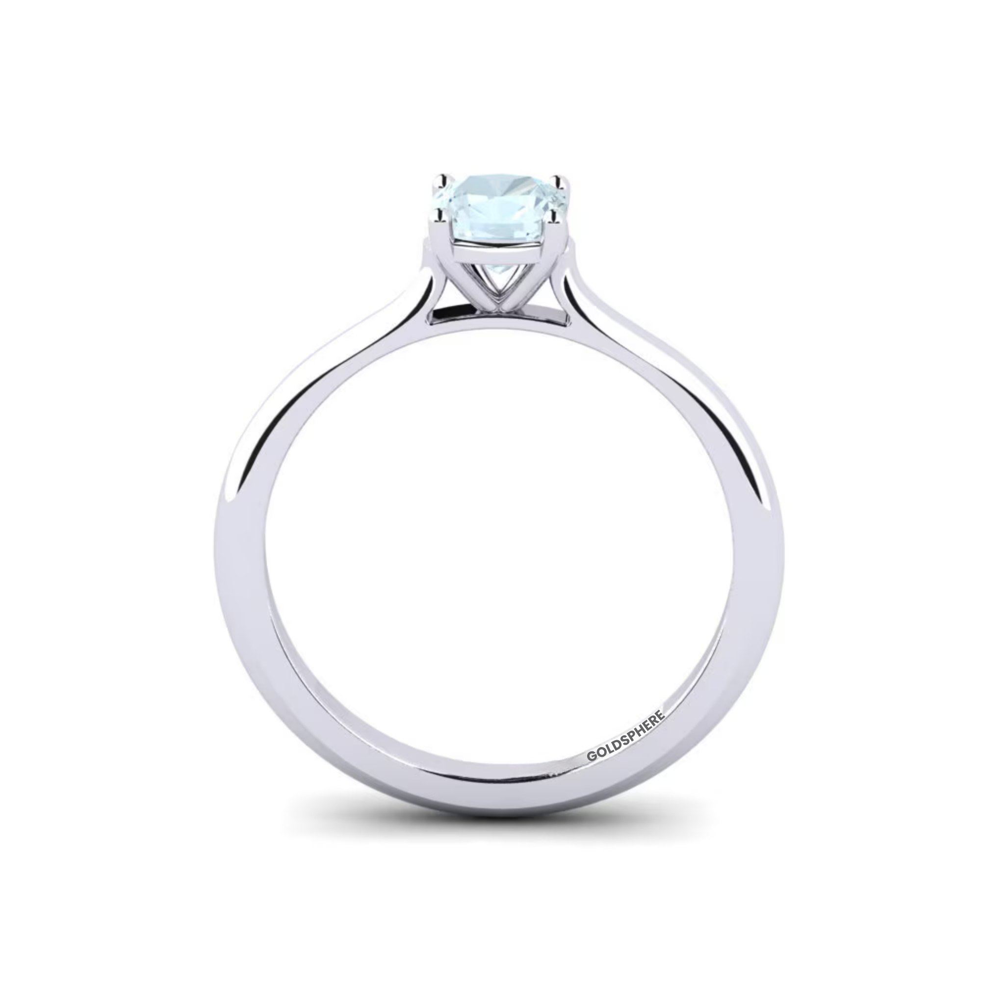 Anillo de compromiso Modema en Oro blanco con Diamante de laboratorio