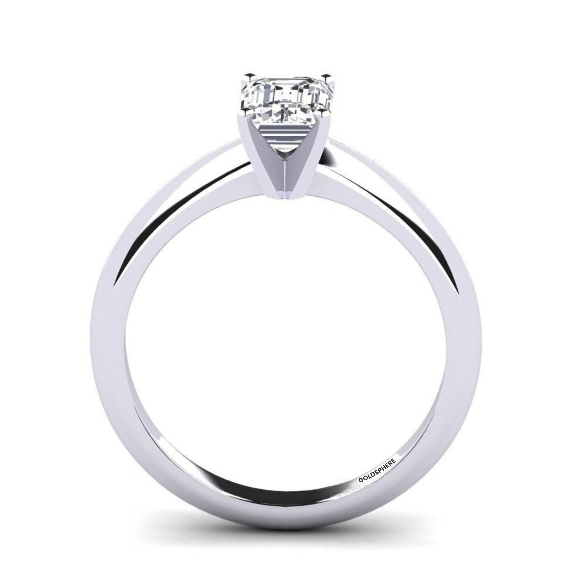 Anillo de compromiso Belallo en Oro blanco con Diamante de laboratorio