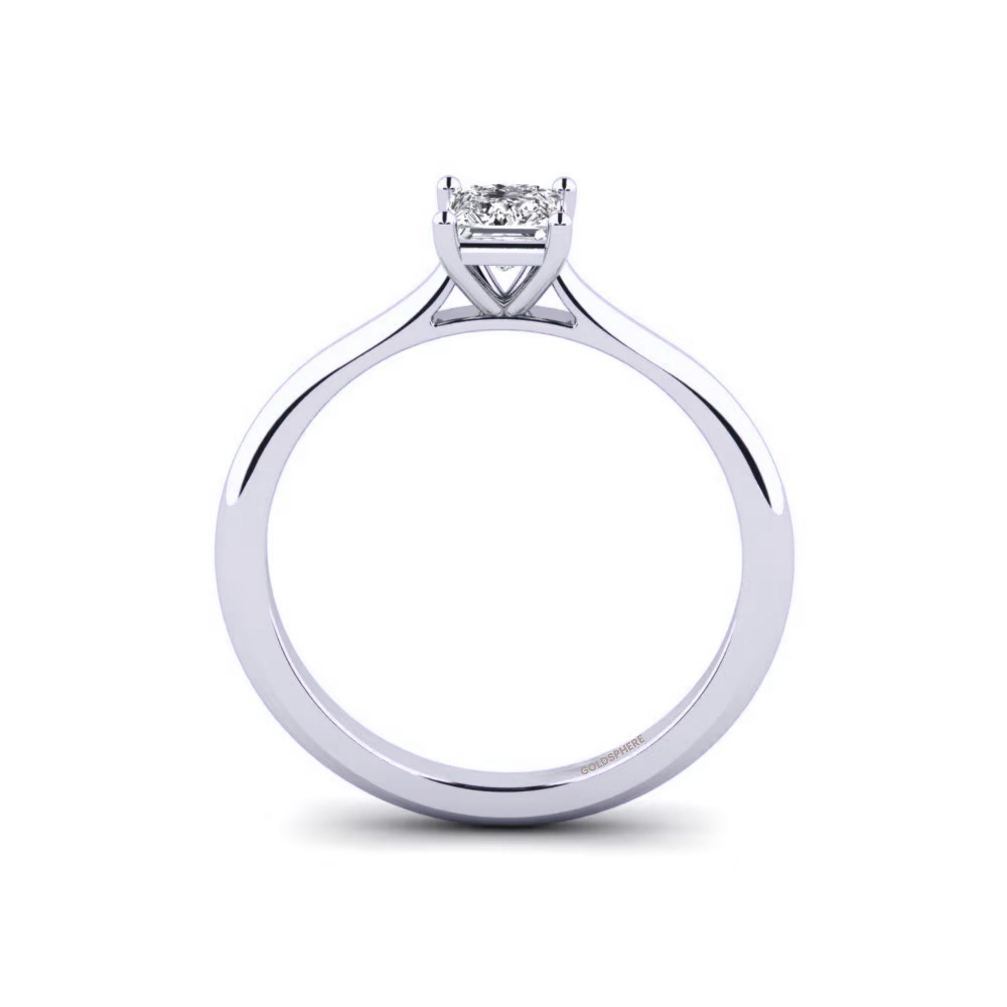 Anillo de compromiso Taormina en Oro blanco con Diamante de laboratorio
