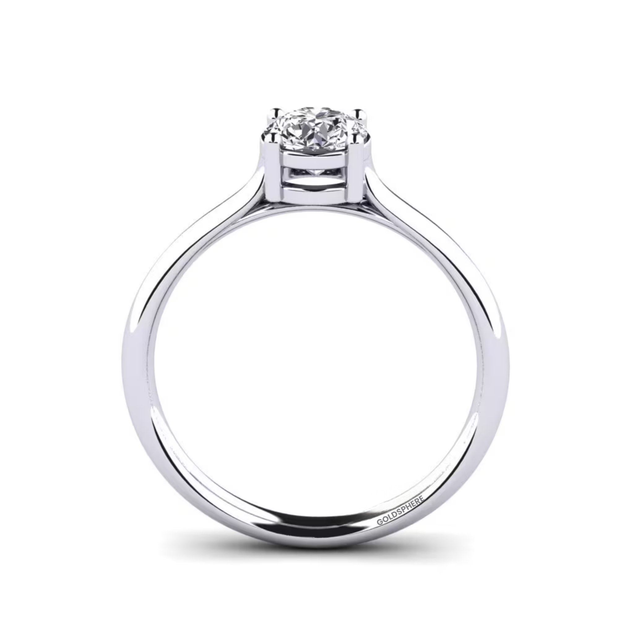 Anillo de Compromiso Catania en Oro blanco con Diamante de laboratorio